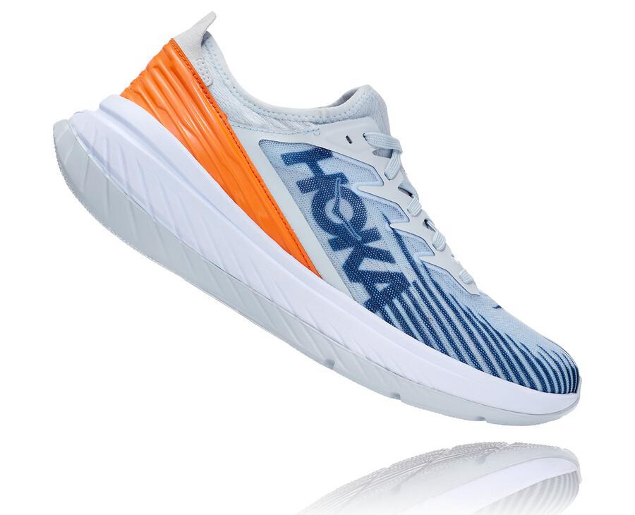 Hoka One One Koşu Ayakkabısı Kadın Beyaz/Mavi - Carbon X-Spe - AY2375846